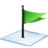 Windows 7 flag green Icon